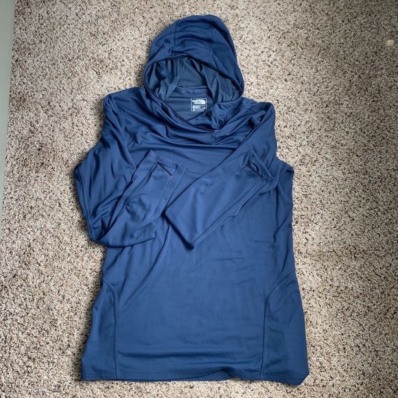 The North Face Mens long sleeve hooded shirt Size L - Picture 1 of 11